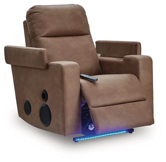 Lorrenton Power Glider Recliner with Audio System - Vida Furniture (Laredo,TX)