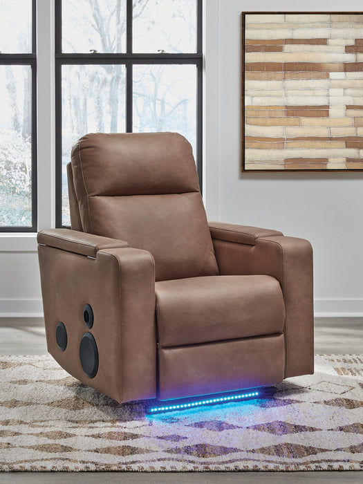 Lorrenton Power Glider Recliner with Audio System - Vida Furniture (Laredo,TX)