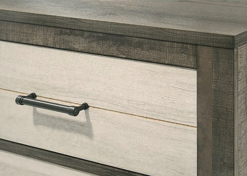 Crown Mark Furniture Rhett 4 Drawer Chest in Gray - Vida Furniture (Laredo,TX)