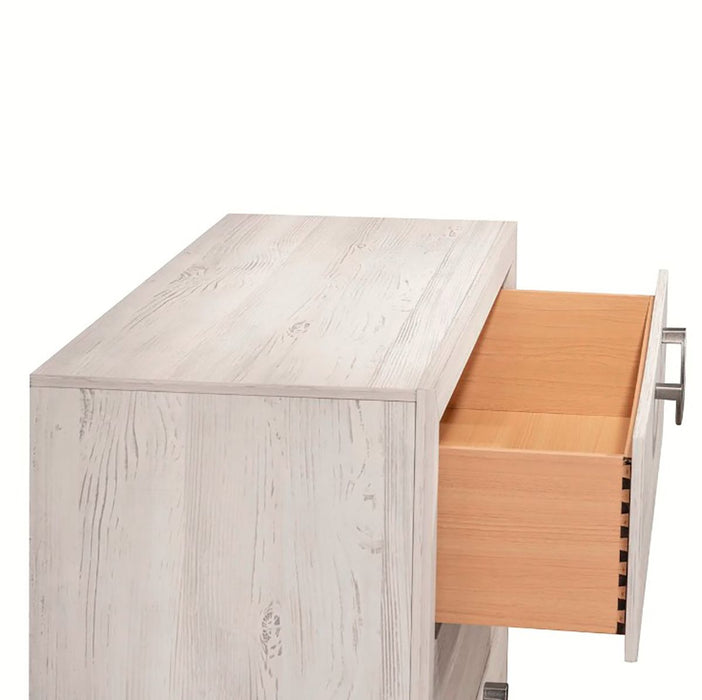 Crown Mark Furniture Veda 2 Drawer Nightstand in Beige - Vida Furniture (Laredo,TX)