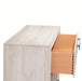 Crown Mark Furniture Veda 2 Drawer Nightstand in Beige - Vida Furniture (Laredo,TX)
