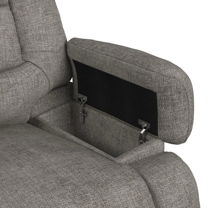 Odessa P3 Recliner W/Heat Massage, zero gravity, memory foam in Amount Grey