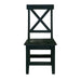 Elements International Britton Wooden Side Chair (Set of 2) in Charcoal - Vida Furniture (Laredo,TX)