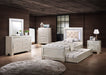 Elements International Platinum Youth Full Panel Bed in Champagne - Vida Furniture (Laredo,TX)
