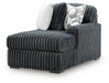 Midnight-Madness Double Chaise 3-Piece Sectional - Vida Furniture (Laredo,TX)