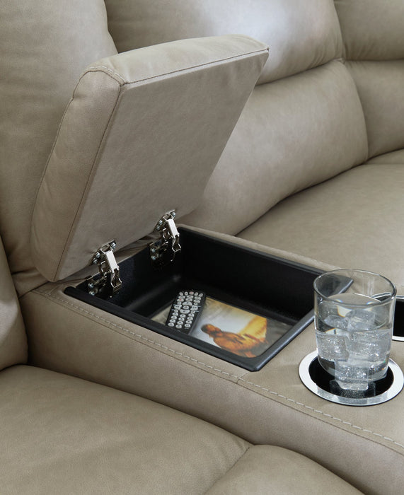 Narwhal Place Reclining Sectional with Storage Console - Vida Furniture (Laredo,TX)