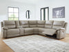 Narwhal Place Reclining Sectional with Storage Console - Vida Furniture (Laredo,TX)