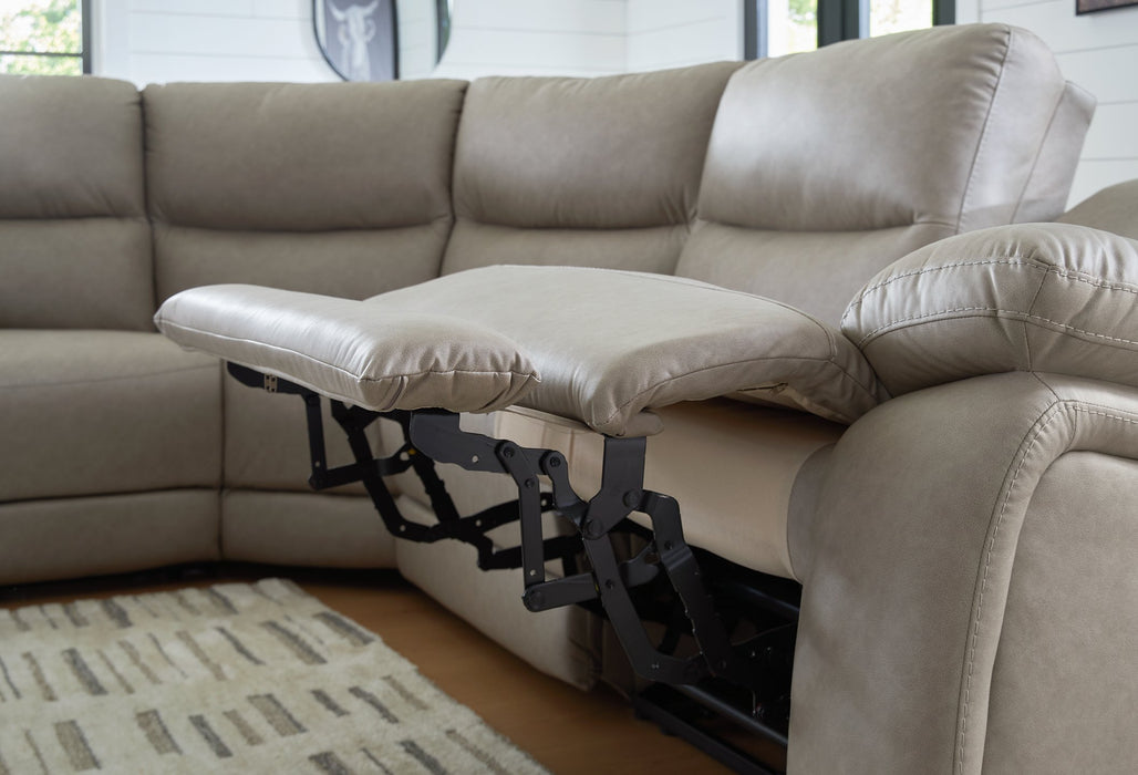 Narwhal Place Reclining Sectional with Storage Console - Vida Furniture (Laredo,TX)