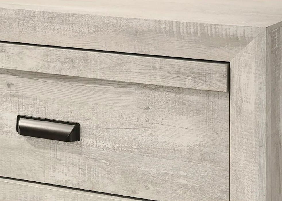 Crown Mark Furniture Valor 5 Drawer Chest in Gray - Vida Furniture (Laredo,TX)