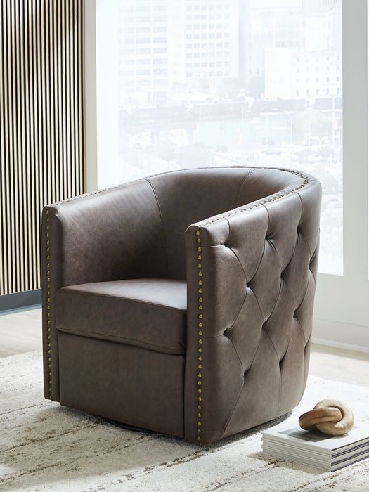 Brentlow Swivel Accent Chair - Vida Furniture (Laredo,TX)