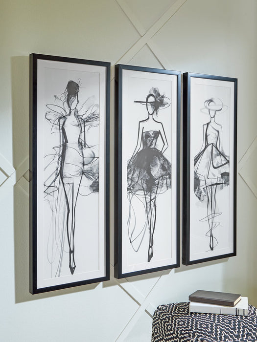 Mckerrick Wall Art Set (Set of 3) - Vida Furniture (Laredo,TX)