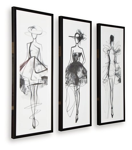 Mckerrick Wall Art Set (Set of 3) - Vida Furniture (Laredo,TX)