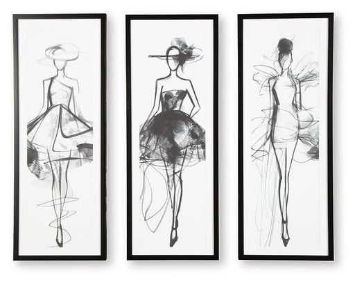 Mckerrick Wall Art Set (Set of 3) - Vida Furniture (Laredo,TX)