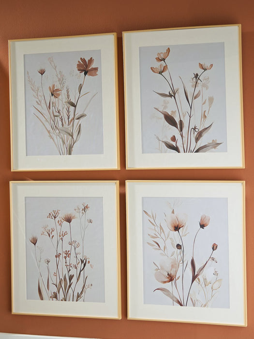 Chettings Wall Art (Set of 4) - Vida Furniture (Laredo,TX)