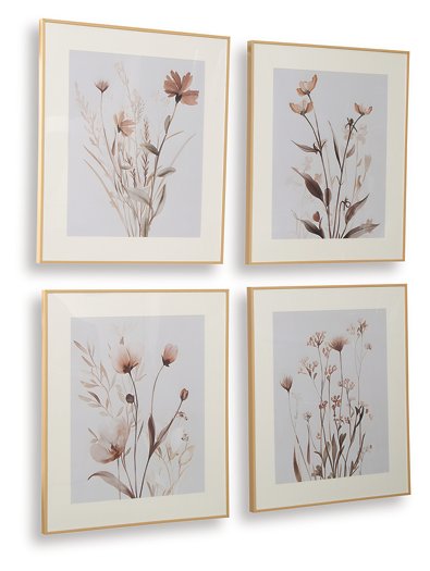 Chettings Wall Art (Set of 4) - Vida Furniture (Laredo,TX)