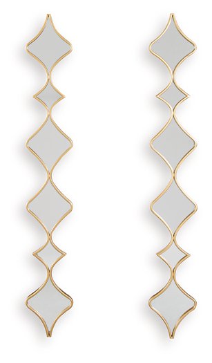 Harriswood Accent Mirror Set (Set of 2) - Vida Furniture (Laredo,TX)
