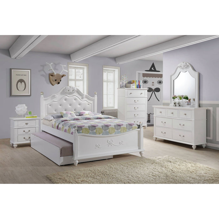 ALANA PLATFORM BEDROOM SET W/ STORAGE TRUNDLE - Vida Furniture (Laredo,TX)