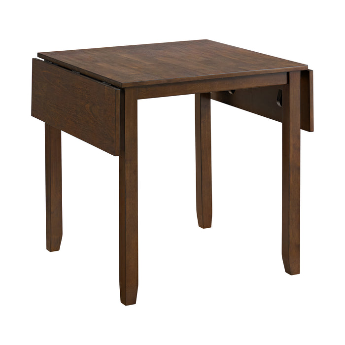 Alex 3PC Dining Set with Drop Leaf Table in Espresso - Vida Furniture (Laredo,TX)