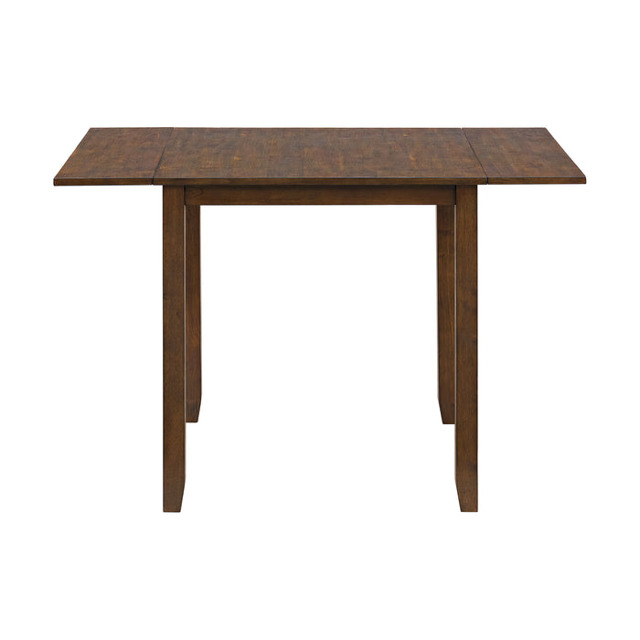 Alex 3PC Dining Set with Drop Leaf Table in Espresso - Vida Furniture (Laredo,TX)