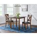 Alex 3PC Dining Set with Drop Leaf Table in Espresso - Vida Furniture (Laredo,TX)