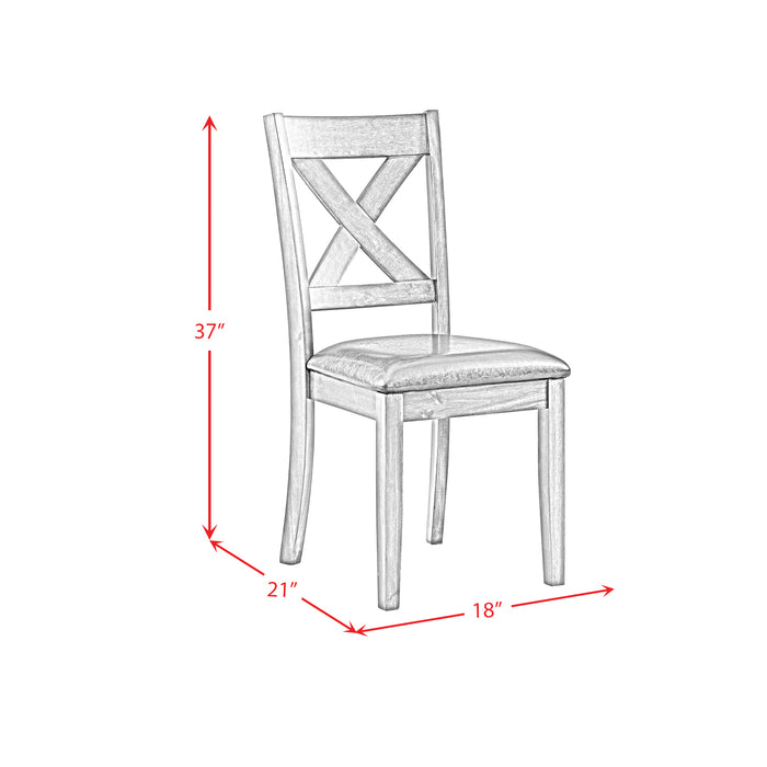 Alex 3PC Dining Set with Drop Leaf Table in Espresso - Vida Furniture (Laredo,TX)