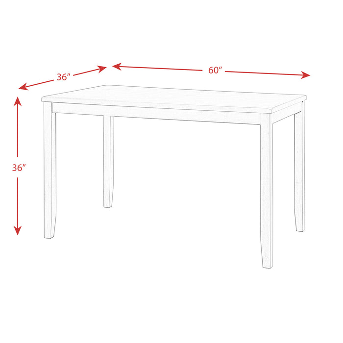 Alex 60" 7Pc Counter Dining Set - Vida Furniture (Laredo,TX)