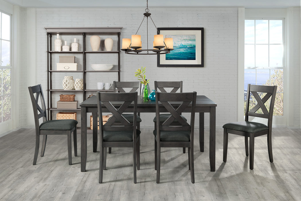 Alex Dining Side Chair Grey (2 PER PACK) - Vida Furniture (Laredo,TX)