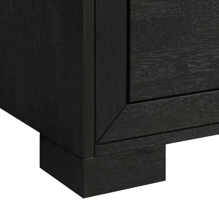 Allan 5-Drawer Chest in Black - Vida Furniture (Laredo,TX)