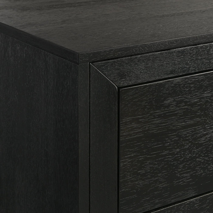 Allan 6-Drawer Dresser in Black - Vida Furniture (Laredo,TX)
