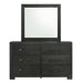 Allan Dresser & Mirror Set in Black - Vida Furniture (Laredo,TX)
