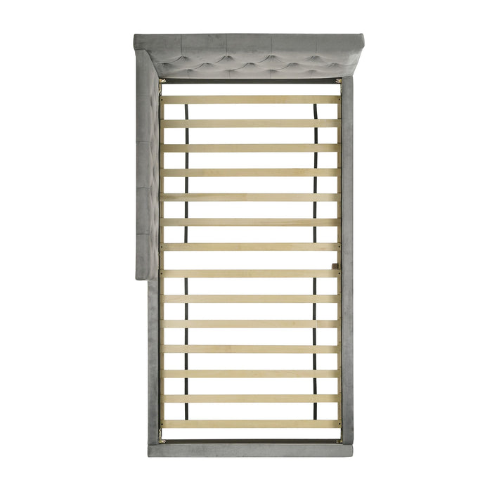 Amberley UPH Corner Bed with LED and USB - Vida Furniture (Laredo,TX)