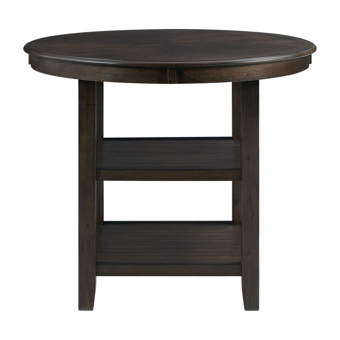 Amherst Counter Table w/Wood Leg Dark Finish - Vida Furniture (Laredo,TX)