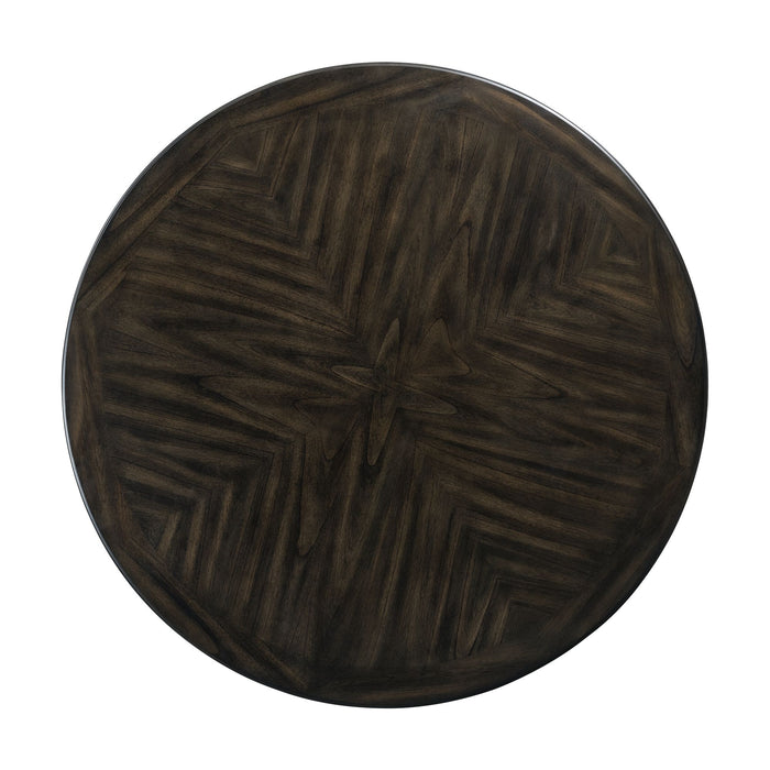 Amherst Standard Height 5PC Dining Set-Table and Four Faux Leather Side Chairs in Walnut - Vida Furniture (Laredo,TX)