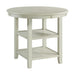 Amherst Counter Table w/Wood Leg White Finish - Vida Furniture (Laredo,TX)