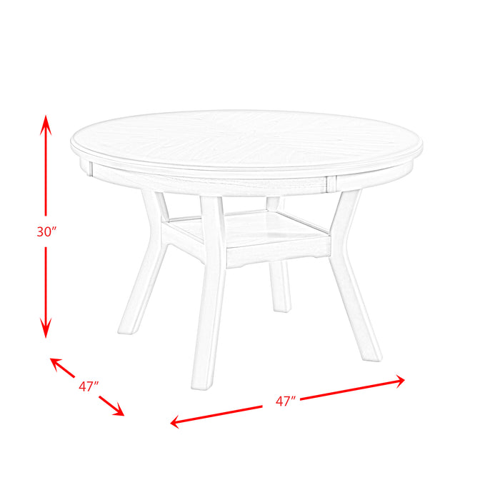 Amherst Standard Height Dining Set-Table and Four Side Chairs - Vida Furniture (Laredo,TX)