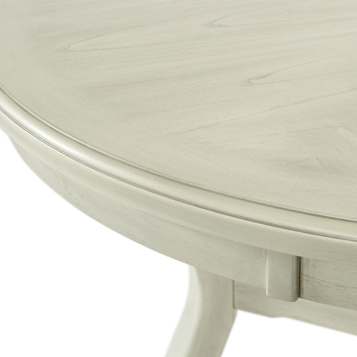 Amherst Dining Table w/Wood Leg White Finish - Vida Furniture (Laredo,TX)
