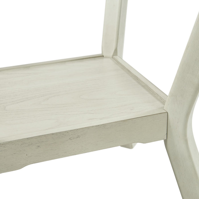 Amherst Dining Table w/Wood Leg White Finish - Vida Furniture (Laredo,TX)