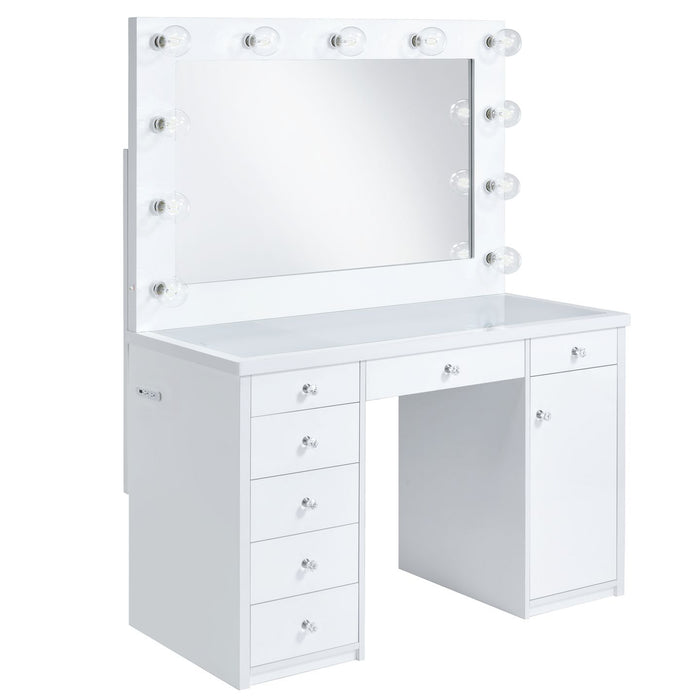 Amia Complete Dressing Table with Lightbulbs