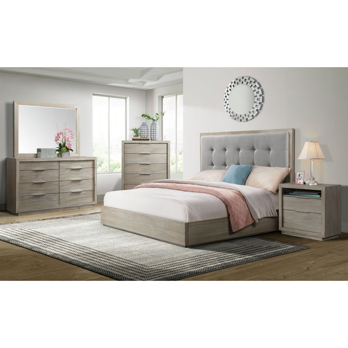 Arcadia 6-Drawer Chest in Grey - Vida Furniture (Laredo,TX)