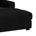 Arizona 6PC Sectional Set with RHF Chaise in Steno Black - Vida Furniture (Laredo,TX)