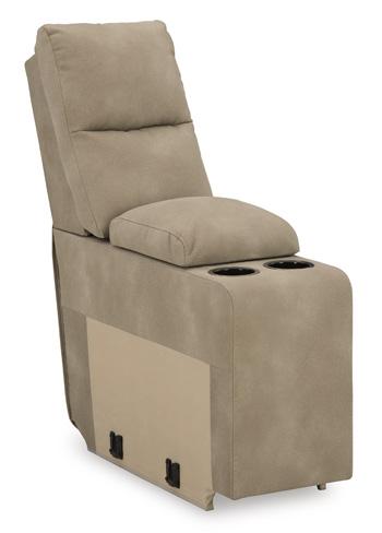 Next-Gen DuraPella Power Reclining Sectional Loveseat with Console - Vida Furniture (Laredo,TX)