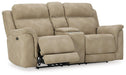 Next-Gen DuraPella Power Reclining Loveseat with Console - Vida Furniture (Laredo,TX)