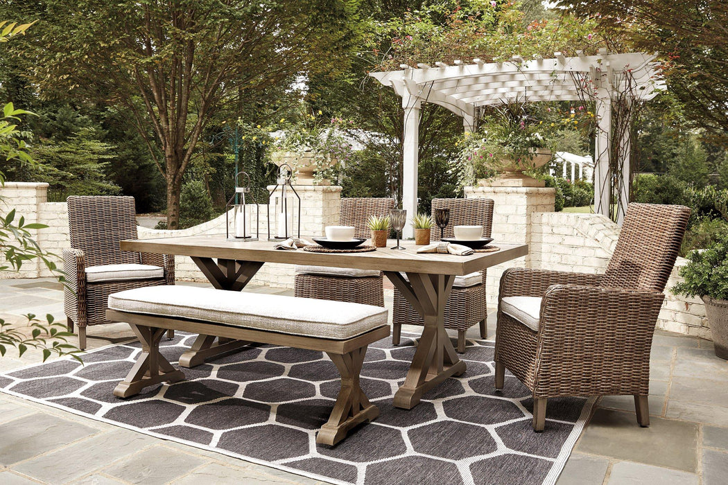 Beachcroft Outdoor Dining Set - Vida Furniture (Laredo,TX)