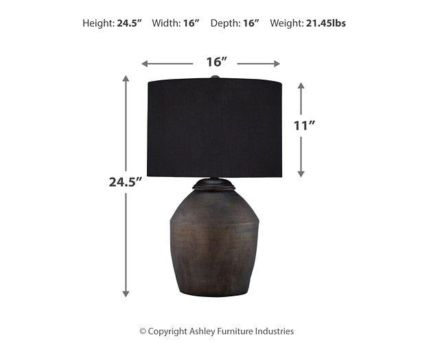 Naareman Lamp Set - Vida Furniture (Laredo,TX)