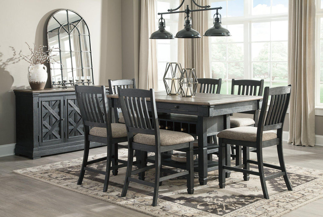 Tyler Creek Counter Height Dining Set - Vida Furniture (Laredo,TX)