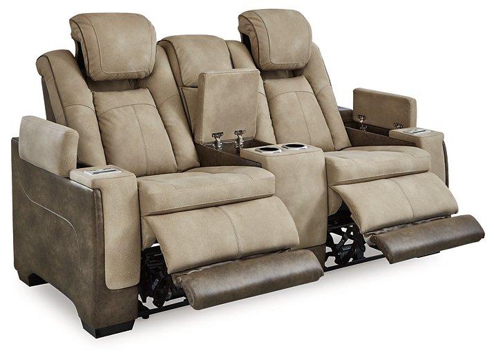 Next-Gen DuraPella Power Reclining Loveseat with Console - Vida Furniture (Laredo,TX)