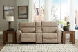 Next-Gen DuraPella Power Reclining Sectional Loveseat with Console - Vida Furniture (Laredo,TX)