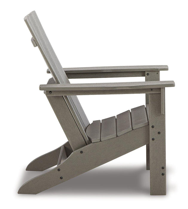 Visola Outdoor Adirondack Chair Set with End Table - Vida Furniture (Laredo,TX)