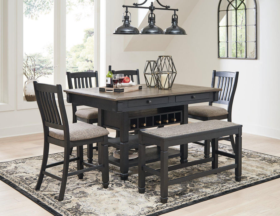 Tyler Creek Counter Height Dining Set - Vida Furniture (Laredo,TX)