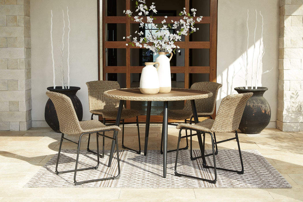 Amaris Outdoor Dining Set - Vida Furniture (Laredo,TX)